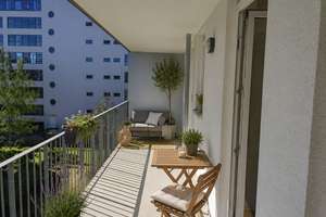 Stilvolle 2-Zimmer-Wohnung plus Küche - Hackerbrücke in Schwanthalerhöhe – Max-Friedlaender-Bogen 11, 80339 Westend, München – Vorschaubild 7