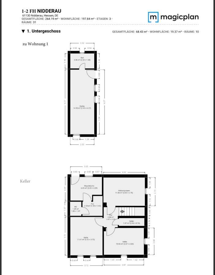 Grundriss UG und KG