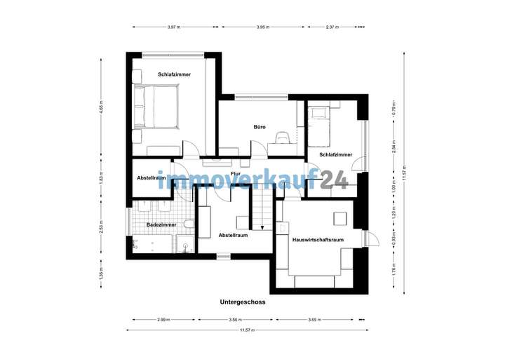 Grundriss Wohnebene 1