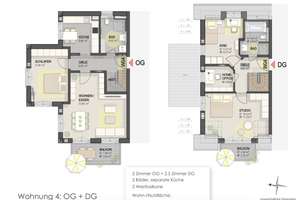 W04 OG+DG großzügige Maisonette Wohnung – Pulverturmstraße 58, 80935 Lerchenau-Ost, München – Vorschaubild 20