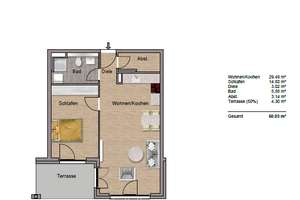 Gemütliche 2-Zimmer Wohnung – ideal für Singles – 60528 Niederrad, Frankfurt am Main – Vorschaubild 11