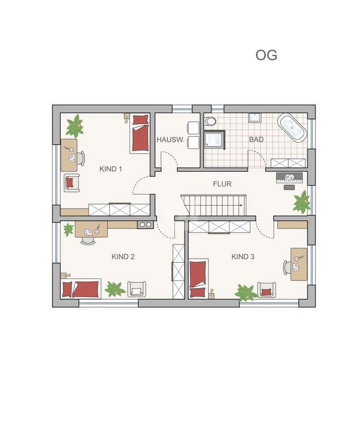 Grundriss Obergeschoss