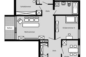 Großzügig geschnittene 4-Zimmer-Wohnung mit Balkon in attraktiver Lage nahe des LVM-Preußenstadions! – 48153 Berg Fidel, Münster – Vorschaubild 24