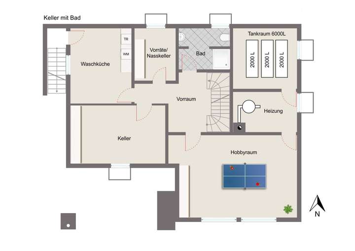 Grundriss Untergeschoss