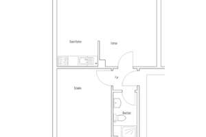 Tannhäuserstr. 28, 1 L - Schöne 2-Zimmer Wohnung mit Tageslichtbad – Tannhäuserstr. 28, 38106 Nordstadt, Braunschweig – Vorschaubild 3