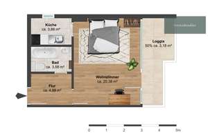 Modernisiertes Wohnhighlight mit Skyline-Blick: Ihr neues Zuhause auf der Theresienhöhe – Die vollständige Adresse der Immobilie erhältst du vom Anbieter., 80339 Schwanthalerhöhe (Ortsteil), München – Vorschaubild 16