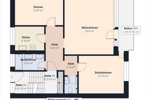 Kapitalanlage mit Lagebonus. 3FH mit Einliegerwohnung, Garage, 2 SP, Garten, Keller – Die vollständige Adresse der Immobilie erhältst du vom Anbieter., 70619 Riedenberg, Stuttgart – Vorschaubild 13
