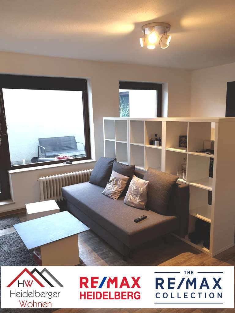 PROVISIONSFREI: 1,5Z ETW, im 1.OG, 35 qm inkl Terrasse, in Heidelberg + Stellplatz und Kellerabteil