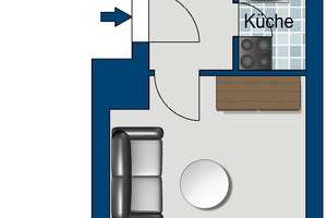 NAchmieter zum 01.09.2026 gesucht: Tolles 1-Zimmer-Apartment in zentraler Lage - inklusive Einbauküc – Schützenstr. 66, 40211 Stadtmitte, Düsseldorf – Vorschaubild 4