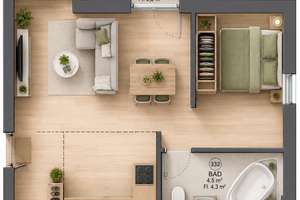 Wunderschöne 2-Zi.-Wohnung + Balkon + STP – ideal für Paare, Singles/Studenten, Senioren – Die vollständige Adresse der Immobilie erhältst du vom Anbieter., 1157 Cotta (Stadtteil), Dresden – Vorschaubild 6