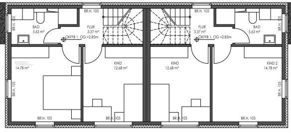 Grundriss Obergeschoss