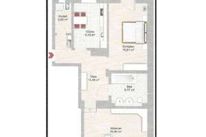 Zentrale und sanierte 2-Zimmer-Obergeschosswohnung mit Terrasse in München zu verkaufen! – Die vollständige Adresse der Immobilie erhältst du vom Anbieter., 80336 Ludwigsvorstadt-Kliniken, München – Vorschaubild 19