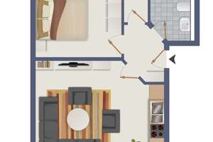2-Raumwohnung mit Balkon und Stellplatz in beliebter Lage – Ebertstraße 25, 4442 Zwenkau – Vorschaubild 6