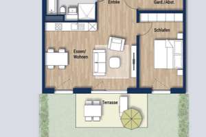 Moderne 2-Zimmer-Wohnung mit Terrasse und offener Wohnküche – Düsseldorfer Landstraße  76B, 47249 Buchholz, Duisburg – Vorschaubild 10