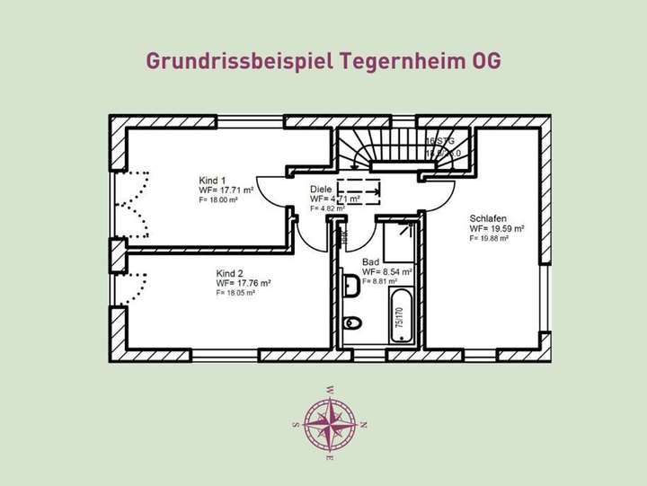 Grundrissbeispiel OG