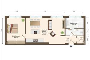 Voll möbliertes Schmuckstück in der Schwetzinger-Vorstadt! Stilvolle 2-Zimmer-Wohnung inkl. EBK – Die vollständige Adresse der Immobilie erhältst du vom Anbieter., 68165 Schwetzingerstadt/Oststadt, Mannheim – Vorschaubild 22