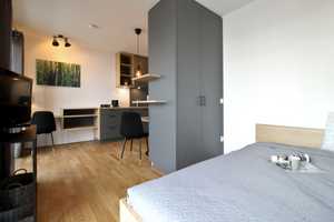 Hochwertig möbliertes Apartment inkl. WLAN/MagentaTV,Fußbodenheizung, Parkett *Provisionsfrei* – Bonn – Vorschaubild 6
