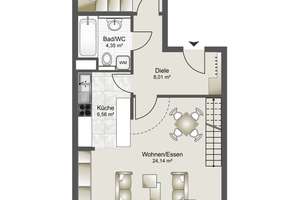 "Schöner wohnen" in dieser lichtdurchfluteten 2,5/3 Zimmer DG-Maisonettewohnung in ruhiger Wohnlage! – Die vollständige Adresse der Immobilie erhältst du vom Anbieter., 74074 Heilbronn, Heilbronn – Vorschaubild 23