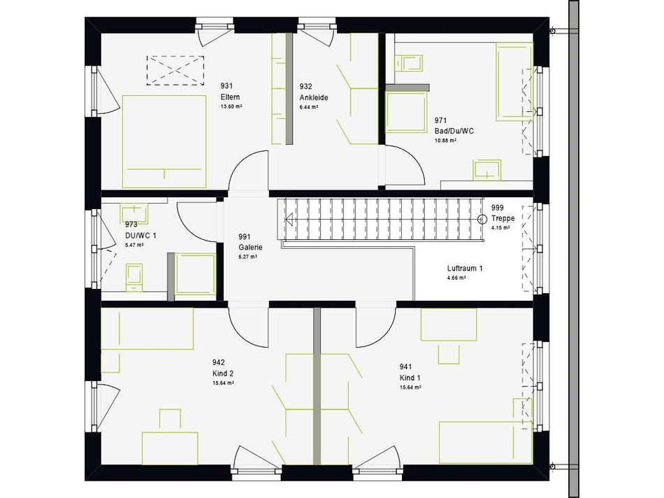 Grundriss Dachgeschoss
