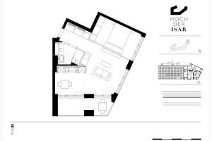 Exklusive Designerwohnung im HOCH DER ISAR l Concierge l Fitnessraum l Dachterrasse l TG-Stellplatz – Die vollständige Adresse der Immobilie erhältst du vom Anbieter., 81541 Obere Au, München – Vorschaubild 16