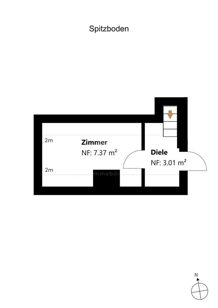 Grundriss Spitzboden