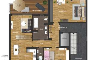 Penthouse als Maisonette mit Galerie und Süd-West-Dachterrasse, Aufzug und Tiefgarage – Kronenstrasse 15, 30161 Oststadt, Hannover – Vorschaubild 4