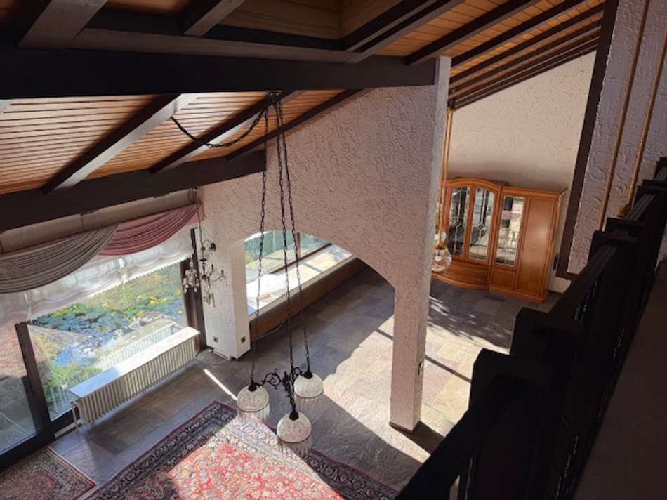 Blick von Galerie auf Wohnen