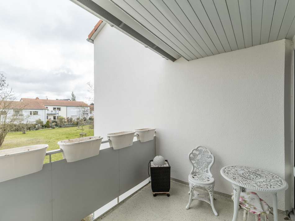 sonniger Balkon