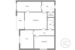 Gepflegte 3-Zimmer-Wohnung mit Balkon mit Blick ins Grüne – Die vollständige Adresse der Immobilie erhältst du vom Anbieter., 41179 Rheindahlen-Mitte, Mönchengladbach – Vorschaubild 8