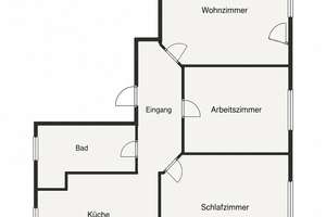 Altbaucharme in Kiel-Gaarden: helle 3-Zimmer-Wohnung mit 2 Balkonen – WG-geeignet – Die vollständige Adresse der Immobilie erhältst du vom Anbieter., 24143 Gaarden-Ost, Kiel – Vorschaubild 12