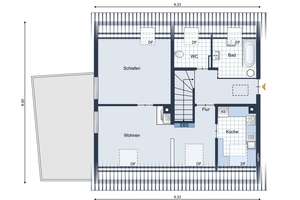++ Handwerker aufgepasst - Helle Dachgeschosswohnung mit Ausbaupotential  ++ – Die vollständige Adresse der Immobilie erhältst du vom Anbieter., 70567 Möhringen-Mitte, Stuttgart – Vorschaubild 2