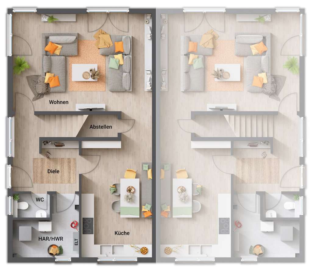 Immobilie in Warendorf - Aura 136: Modernes Doppelhaus - urbaner Stil & luxuriöser Komfort - Bild 2