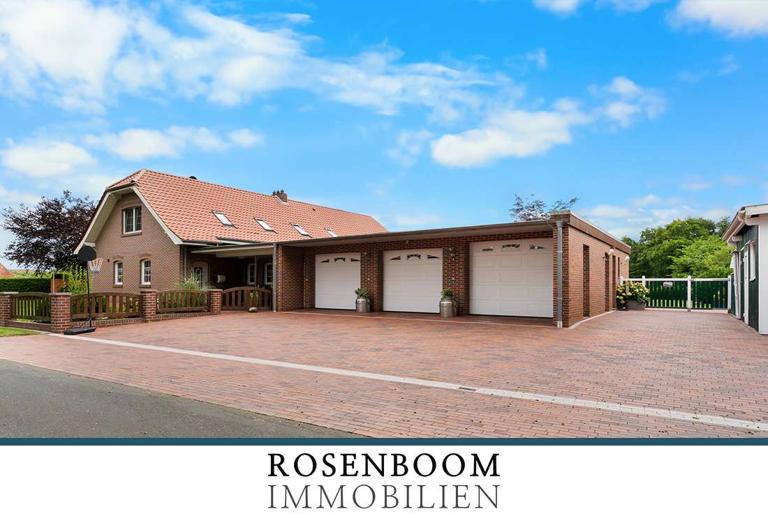 Wohnhaus mit zwei Wohneinheiten, einer Einliegerwohnung und einer Gewerbeeinheit in Reepsholt, Wittmund Kreis – Bild 1