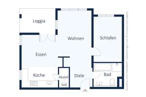 Oberkassel: 2 Zimmerwohnung mit großer Loggia und Garage – Die vollständige Adresse der Immobilie erhältst du vom Anbieter., 40545 Oberkassel, Düsseldorf – Vorschaubild 10