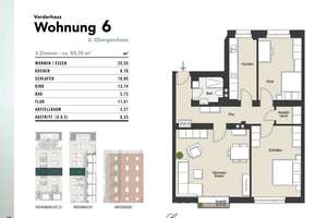 Urbaner Wohnkomfort im Kwartier Latäng – hochwertig modernisierte Eigentumswohnung! WE 6