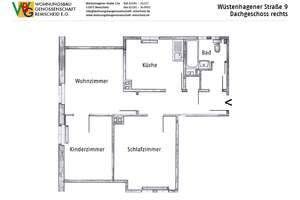 Wohnen in Genossenschaften - neu-renovierte, gemütliche Dachgeschosswohnung – 42855 Wüstenhagen, Remscheid – Vorschaubild 5