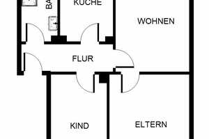 Kleine 3-Zimmer-Wohnung in Düsseldorf-Hassels - ab 15.04 – Zoppoter Str. 29, 40599 Düsseldorf – Vorschaubild 2