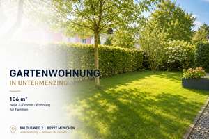 Wohnen im Grünen: Helle Gartenwohnung für Familien – befristet verfügbar – Baldusweg 2, 80997 Allach, München – Vorschaubild 1
