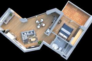 Ruhige Innenhoflage + großer Balkon Stilvolle 2-Zimmer-Wohnung – Die vollständige Adresse der Immobilie erhältst du vom Anbieter., 14467 Berliner Vorstadt, Potsdam – Vorschaubild 2