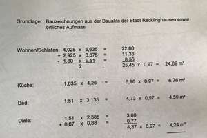 RE. -Nord !  ETW.  im DG.,  (2. Obergeschoss) kl. Wohneinheit ca. 40 m² Wfl., Bj. 1971. – Die vollständige Adresse der Immobilie erhältst du vom Anbieter., 45657 Nordviertel, Recklinghausen – Vorschaubild 3