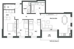 4-Zi.-Whg. in Süd-Ausrichtung mit Loggia, großzügigem Schlafbereich, 2 Bädern u. sep. Abstellraum – Lilli-Kurowski-Straße 1, 80995 Feldmoching, München – Vorschaubild 4