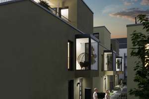 Modernes City-Eckhaus mit Garten und Dachterrassen in Bestlage