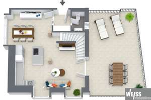 NEUBAU 2 Zi.-Maisonette-Whg. mit Festungsblick und großzügiger Dachterrasse – Wirsbergstraße 10, 97070 Altstadt, Würzburg – Vorschaubild 18