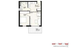 Moderne 2-Zimmer-Neubauwohnung im Erstbezug (Baujahr 2025) – mit Balkon, Tiefgarage und Aufzug – Forsthausstraße 4, 63165 Mühlheim am Main – Vorschaubild 6