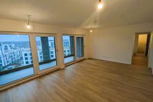 Moderne 3-Zimmer Neubau-Wohnung mit Balkon im 6. OG in München-Obermenzing, mit Dachterrassenzugang – Hermine-von-Parish-Straße 47, 81245 Neupasing, München – Vorschaubild 1