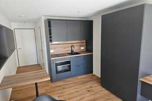 Möbliertes 1-Zimmer-Apartment mit Terrasse – Neubau in Augsburg-Lechhausen – Blücherstraße 119, 86165 Augsburg – Vorschaubild 1