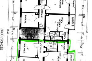 Schöne  frisch renovierte 3 Zimmer Wohnung mit Balkon in gute Lage – Kobolstraße 39, 86157 Pfersee-Nord, Augsburg – Vorschaubild 1