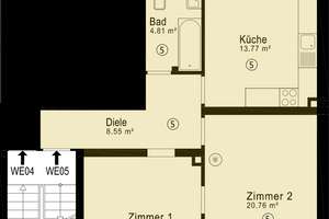 PROVISIONSFREI! Gepflegte 2-Zimmer-Wohnung · ca. 67 m² · Karlsruhe Innenstadt  - Weststadt – Kriegsstraße 179, 76135 Weststadt, Karlsruhe – Vorschaubild 10