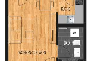 Haidhausen: Möbliertes Apartment in Bestlage! – Orleansstraße 20, 81669 Haidhausen Süd, München – Vorschaubild 8