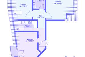 Penthouse-Feeling in 3-Zimmer-Wohnung – ideal zur WG-Vermietung oder Selbstnutzung – 68199 Neckarau, Mannheim – Vorschaubild 9